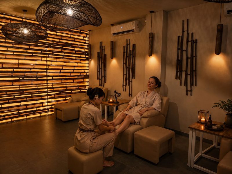 Foot reflexology room at Ijen Spa